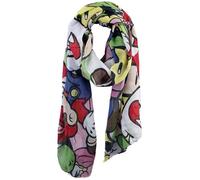 Meroncourt Nintendo Super Mario Bros. Woman's All-Over Characters Fashion Scarf, One Size, Multi-Colour (Sf020301Ntn) Echarpe, Multicolore, Taille Unique Mixte