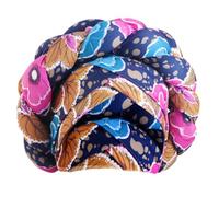 Foulard tressé torsadé pour cheveux - Accessoire de coiffure - Imprimé floral - Pour fêtes et festivals de musique