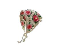 Foulard Triangle Cheveux Bandeau triangulaire tricoté for femmes et filles, petite fleur, foulard, accessoires for cheveux(Color-04)