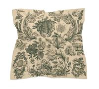 Foulard vert clair et beige, léger et en satin, effet soie, idéal pour les cheveux. Bandana bohème, foulard à porter comme bandeau ou mouchoir, à glisser dans un sac ou un col.