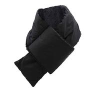 Foulards de Noël pour adulte - Col solide - Coupe-vent et chaud - En coton - Écharpe mignonne, Noir , A