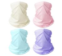 Foulards et Masques Multifonctionnels de Plein Air - Set de 4 Écharpes Élastiques Coupe-vent pour Vélo et Activités - Universel Hommes et Femmes