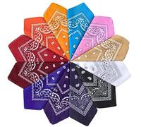 Foulards Hommes Femmes Bandana Cheveux Femme Paisley Foulard Fichu Multifonction Coloré Cyclisme Bandeau Echarpe Mouchoir pour Cadeau, 10/12/14 Couleurs