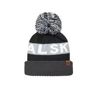 Foulden SEALSKINZ Bonnet à Pompon Hydrofuge | Noir/Gris/Blanc | Taille XXL