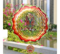 Fouloirs À Vent Papillon, 12 Pouces 3d Metal Kinetic Wind Spinner Décor De Jardin De Balcon Décor De Patio De Jardinage À L'extérieur