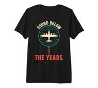 Found Below The Years Deep Sea Aviation History T-Shirt Haut de Gamme