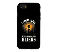 Found Jesus Still Looking for Aliens ET Humour Coque pour iPhone SE (2020) / 7/8