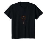 Found & Loved : He Left The 99 to Find Me Sheep Heart T-Shirt, Enfant, Noir, 2 Ans