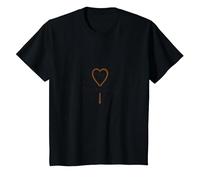 Found & Loved : He Left The 99 to Find Me Sheep Heart T-Shirt, Enfant, Noir, 8 Ans
