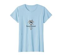 Found & Loved : He Left The 99 to Find Me Sheep Heart T-Shirt, Femme, Bleu Céleste, L