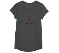Found & Loved : He Left The 99 to Find Me Sheep Heart T-Shirt, Fille, Chiné Foncé, L