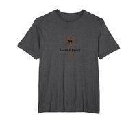 Found & Loved : He Left The 99 to Find Me Sheep Heart T-Shirt, Homme Grandes Tailles, Chiné Foncé, 2X Tall