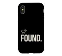 Found Minimalist Sheep Christian Psalm 23 Lamb Christian Coque pour iPhone X/XS
