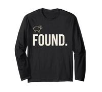 Found Minimalist Sheep Christian Psalm 23 Lamb Christian Manche Longue