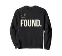 Found Minimalist Sheep Christian Psalm 23 Lamb Christian Sweatshirt