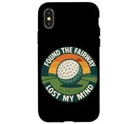 Found The Fairway Lost My Mind Golf Humour Coque pour iPhone X/XS