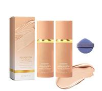 Foundation 4 in 1, 4 in 1 Foundation Concealer, Hydrating Full Coverage Concealer, Long-Lasting, Skincare, Suitable for Various Skin Type (2Pcs, 30g)