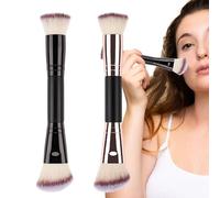 Foundation Brush, Ended Makeup Brush, 6.89x1.57in Setting Powder Brush, Versatile Beauty Tool, Contouring for Blending, Concealing, Professional Makeup Application