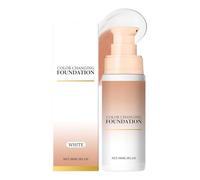 Foundation Color Changing Makeup, Full Coverage Face Concealer Cream, Hydrating, Nourishing, Brightening Liquid for Festival, Travel, Stage, Photography, Wedding, Daily Use, Lightweight