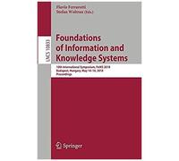 Foundations Of Information And Knowledge Systems