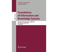 Foundations Of Information And Knowledge Systems