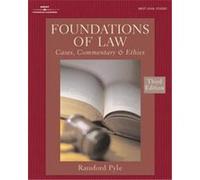 Foundations of Law, West Legal Studies Ransford Comstock Pyle (Auteur)