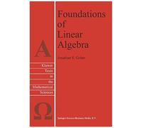 Foundations Of Linear Algebra