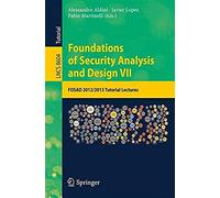 Foundations Of Security Analysis And Design Vii