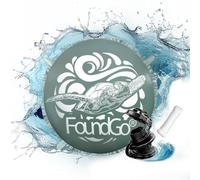 FoundGo Coussin de Piscine pour l'hiver Rond [XXL Ø4m 0.4mm épais] Coussin d'air avec Oeillets Coussin d'hiver Gonflable pour Piscine avec 2X Rouleaux de Corde & Kit de réparation, Vert