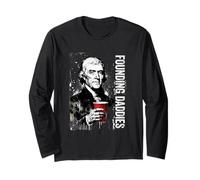 Founding Daddies Thomas Jefferson Red Solo Cup 4 Juillet Manche Longue