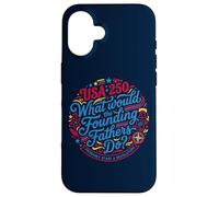 Founding Fathers Revolution USA 250 Patriot Coque pour iPhone 16