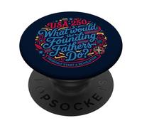 Founding Fathers Revolution USA 250 Patriot PopSockets PopGrip Adhésif