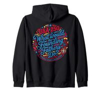 Founding Fathers Revolution USA 250 Patriot Sweat à Capuche