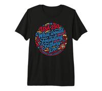 Founding Fathers Revolution USA 250 Patriot T-Shirt Haut de Gamme
