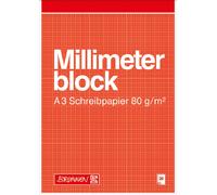 Fountain 104737001 Graph Paper, A3, 297 x 240 mm, 20, Red/Brown