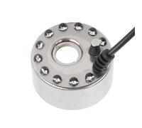 Fountain Atomizer Brouillard Brouillard Brume avec des Lumières LED pour étang Aquarium Intérieur Décor Extérieur Alliage Zinc (Prise UE)