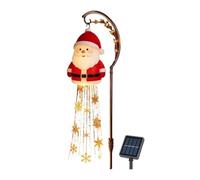 Fountain Backyard Lights - Solar Powered Resin Iron Christmas Stake Lamps | Fountain Backyard Lights, Resin Iron Material 16x10x45cm 600g Solar Powered Porch Lawn Garden Yard Pathway Walkway Winter Lan