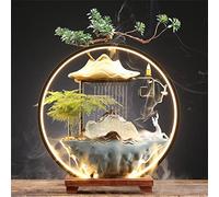 Fountain Brûleur d'encens Cascade Backflow Smoke Garden Brunder Burnner Ornements Home Decoration