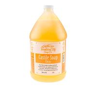 FOUNTAIN CITY SOAP CO. Savon liquide pur de Castille, parfumé aux agrumes, 1 galon - Fabriqué avec des huiles organiques pour le visage, le corps, les cheveux, la lessive, les animaux domestiques et
