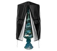 Fountain Covers - Windproof Insulation Wrap With Drawstring, Outdoor Fountain Cover For Winter, Sprinkler Covers For Outside Freeze Garden Winterizing Cold Weather Exterior