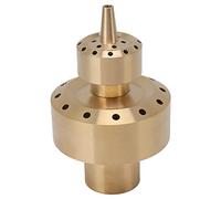 Fountain Nozzle,Copper Double Column Fountain Nozzle Music Landscape Scenery Water Sprinkle Spray Head for Pool Garden Decoration (G1in)