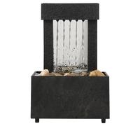 Fountaine à Eau sur Table, Fontaine en Cascade avec des Roches de rivière Naturelle, Fontaine de Table USB/Batterie, 4.3x3,5x6.7 Waterfall intérieur pour la Maison de Bureau