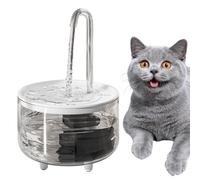 Fountaine de Chat sans Fil - Fontaine de consommation d'alcool à Piles pour Animaux de Compagnie | 1L Automatic Water puits avec Connexion USB, Filtration de Circulation et opération silencieuse pour