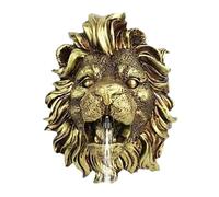 Fountaine De Spécifaits De L'étang - Pulvérisateur À Eau Du Lion, Ornement De Mur De Résine | Sculpture Décorative Avec Caractéristique D'arrosage, Statue Rustique Pour Jardin Extérieur Décor Décor De