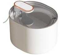 Fountaine d'eau de Chat 3L Fountain Water Cat Bowl, Boisson Calme avec lumière & Filtre USB Chog de Charge Anti-séche