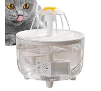 Fountaine d'eau de chat | Spout de chaton en métal animal décoratif | Pet Fountain Water Bowl | Bol à eau de compagnie de niveau d'eau visible adapté aux chats hydratants, chatons et petits animaux de