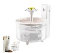 Fountaine d'eau sans fil pour chats - mangeoire à animaux de compagnie, capteur de mouvement silencieux Waterer | Fontaine de grande capacité de 53 oz / 1,5 L pour chats, chiens, chatons, chiots, dist