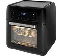 Clatronic FR 3747 H Friteuse à air chaud, quatre hauteurs de chargement pour des résultats de cuisson optimaux, sans huile ni graisse, 11 litres, commande Sensor Touch, écran LED, noir
