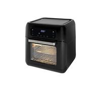 Clatronic FR 3747 H Friteuse à air chaud, quatre hauteurs de chargement pour des résultats de cuisson optimaux, sans huile ni graisse, 11 litres, commande Sensor Touch, écran LED, noir