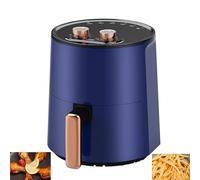 Four à air chaud, four combiné intelligent à double fonction, grande capacité de 4,5 L avec minuterie, parfait pour les frites, les nuggets de poulet, les ailes de poulet rôties et les pilons de blue